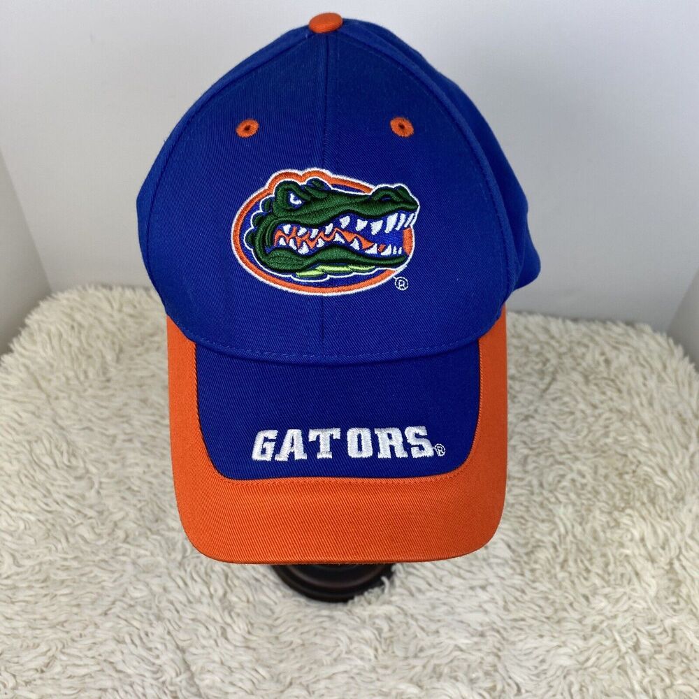 Florida Gators NCAA UF Blue Orange 100% Cotton Ball Cap Hat Capsmith Adjustable